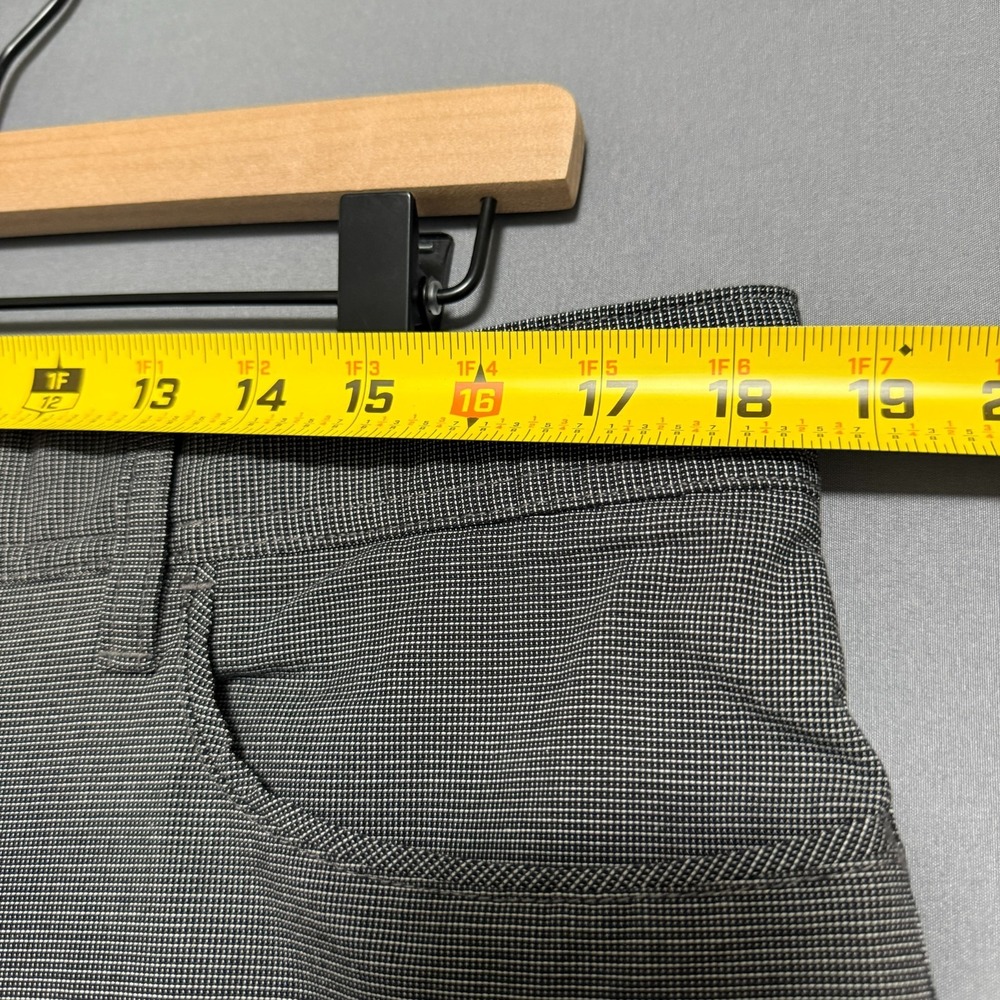 English Laundry Brixton Pants Men 36x30 Gray Textured Micro Check Dark Academia - Picture 7 of 16